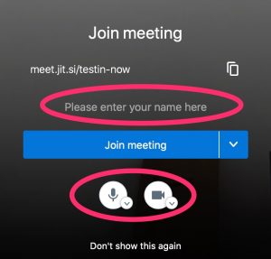 Jitsi Meet - Meeting beitreten